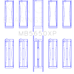KING ENGINE BEARINGS MB5650XPSTDX