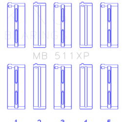 KING ENGINE BEARINGS MB511XP