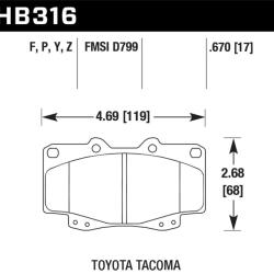Hawk Performance HB316P.670