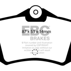 EBC Yellowstuff Brake Pad Sets EBC DP4999R