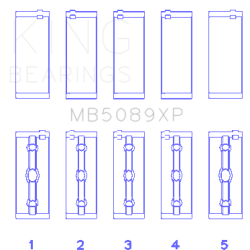 KING ENGINE BEARINGS MB5089XPSTDX