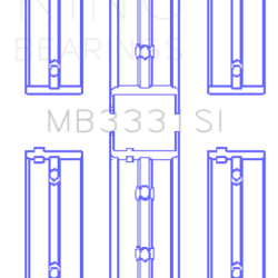 KING ENGINE BEARINGS MB3331SI05