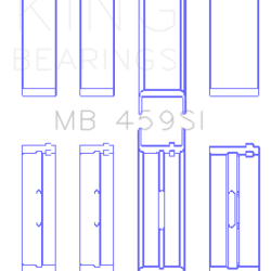 KING ENGINE BEARINGS MB459SI025