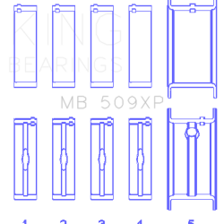 KING ENGINE BEARINGS MB509XPSTDX