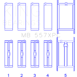 KING ENGINE BEARINGS MB557XPC001