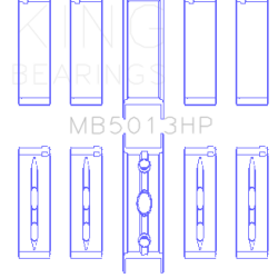 KING ENGINE BEARINGS MB5013HPSTDX