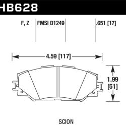Hawk Performance HB628F.651