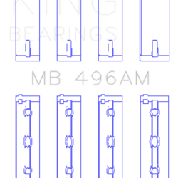 KING ENGINE BEARINGS MB496AM05