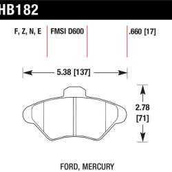 HAWK PERFORMANCE HB182Z660