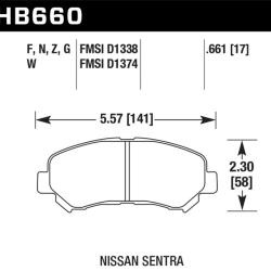 HAWK PERFORMANCE HB581Y660