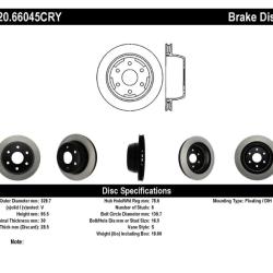 STOPTECH 12066045CRY