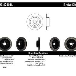 ST Slot & Drill Brake Rotors Stoptech 127.42101L