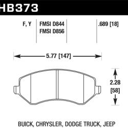 HAWK PERFORMANCE HB373F689
