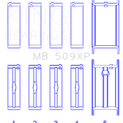 KING ENGINE BEARINGS MB509XP001