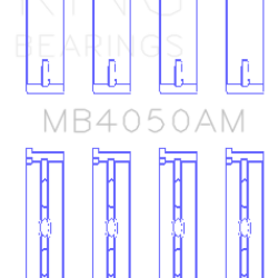KING ENGINE BEARINGS MB4050AM