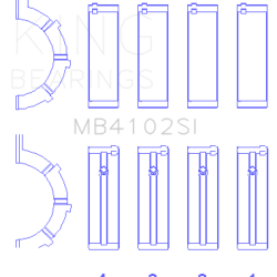 KING ENGINE BEARINGS MB4102SI05