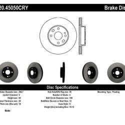 STOPTECH 12045050CRY