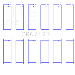 KING ENGINE BEARINGS CR6712SI05