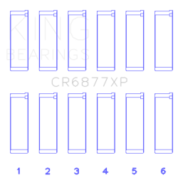 KING ENGINE BEARINGS CR6877XP05