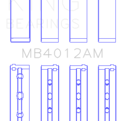 KING ENGINE BEARINGS MB4012AM