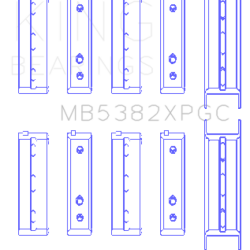 KING ENGINE BEARINGS MB5382XPGC