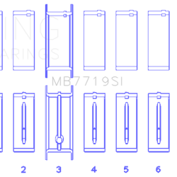 KING ENGINE BEARINGS MB7719SI010