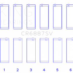 KING ENGINE BEARINGS CR6887SV