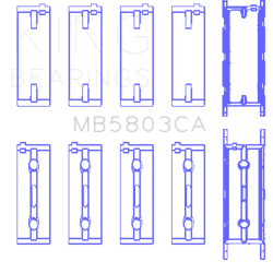 KING ENGINE BEARINGS MB5803CA05