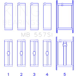 KING ENGINE BEARINGS MB557SI
