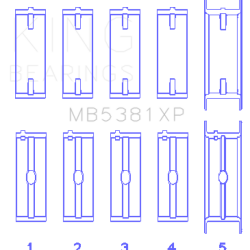 KING ENGINE BEARINGS MB5381XP