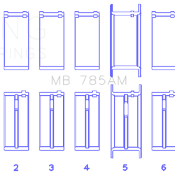 KING ENGINE BEARINGS MB785AM030