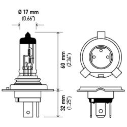 Hella H4 130/90W