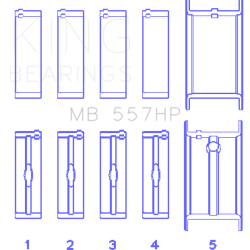 KING ENGINE BEARINGS MB557HP