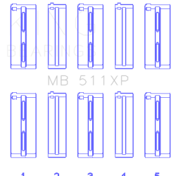 KING ENGINE BEARINGS MB511XP
