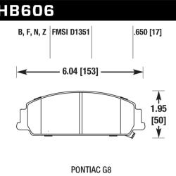 Hawk Performance HB606Z.650