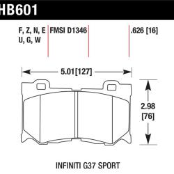 HAWK DTC-30 Brake Pad Sets Hawk Performance HB601W.626
