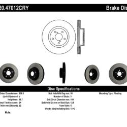 STOPTECH 12047012CRY