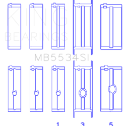 KING ENGINE BEARINGS MB5534SI030