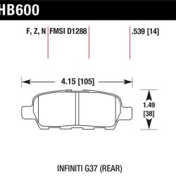 HAWK PERFORMANCE HB600F539
