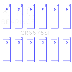 KING ENGINE BEARINGS CR6676SI05