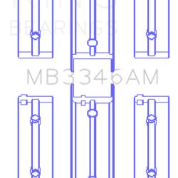 KING ENGINE BEARINGS MB3346AM075