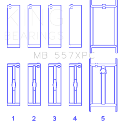 KING ENGINE BEARINGS MB557XPC001