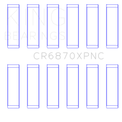 KING ENGINE BEARINGS CR6870XPNC025
