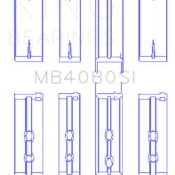 KING ENGINE BEARINGS MB4080SI10