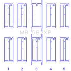 KING ENGINE BEARINGS MB582XP