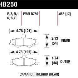 Hawk Performance HB250S.653