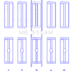KING ENGINE BEARINGS MB555AM010