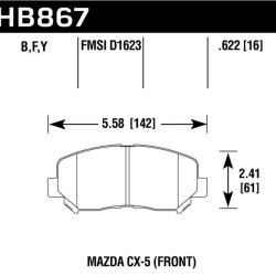 Hawk Performance HB867Y.622