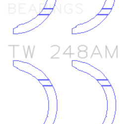 KING ENGINE BEARINGS TW248AM