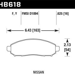 Hawk Performance HB618Y.625